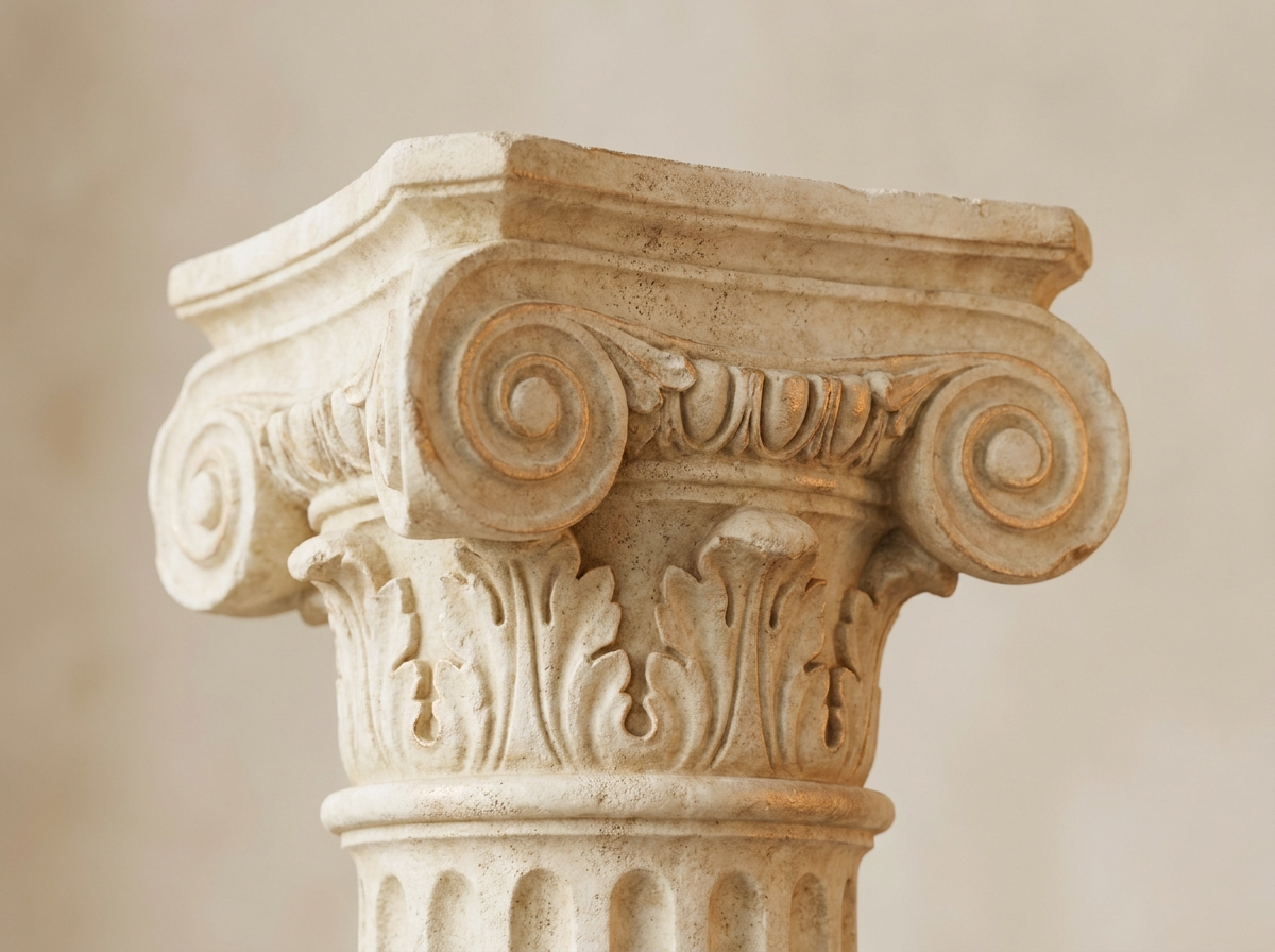 Classical Greek column capital — kionas